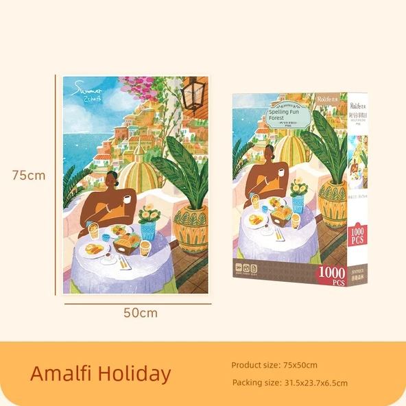 1000 Parça Puzzle - Amalfi Tatili