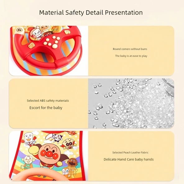 Çocuk Eğitici Direksiyon Oyuncak - Şarjlı Ekmek Adam + Goblen - Resim 11