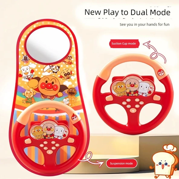 Çocuk Eğitici Direksiyon Oyuncak - Şarjlı Ekmek Adam + Goblen - Resim 10