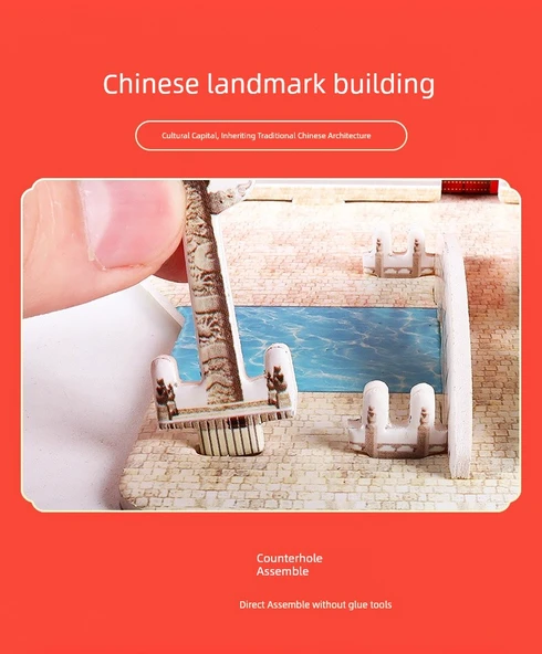 3D Tiananmen Meydanı Puzzle - Ekstra Büyük Boy - 10