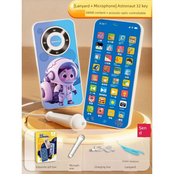 Çocuk Oyuncak Telefon - Astronot Temalı - 32 Tuş