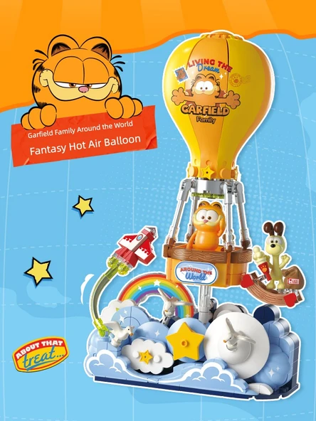 Garfield Dünya Turu Yelkenli Gemi Yapı Seti - 466 Parça - 2