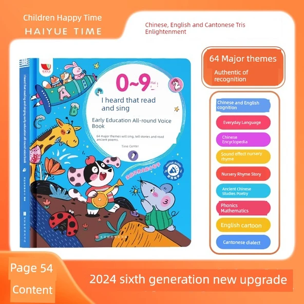 Disney Klasikleri Hikaye Sesli Kitap - Geliştirilmiş 6. Nesil 64 Tema 0-9 Yaş