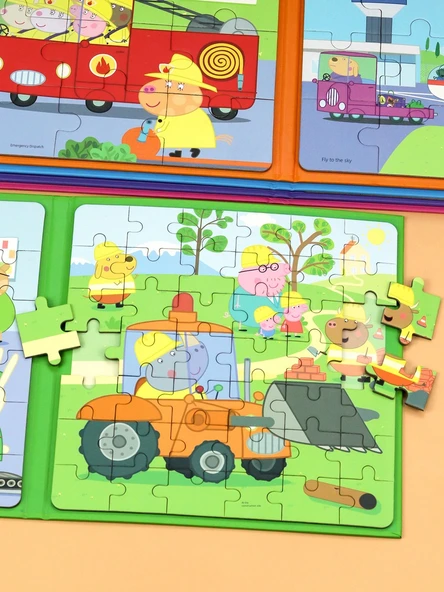 Peppa Pig Manyetik Puzzle - Mutlu Trafik - 6