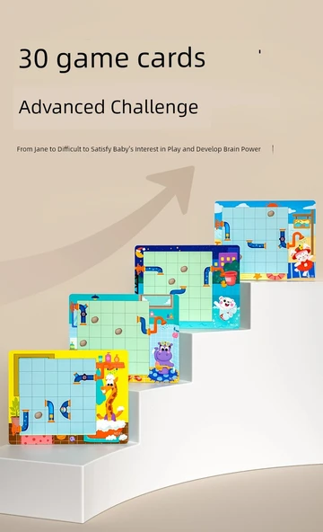 Su Borusu Hayvan Banyo Oyunu - 30 Soru Kartı Blok Versiyonu - Resim 11