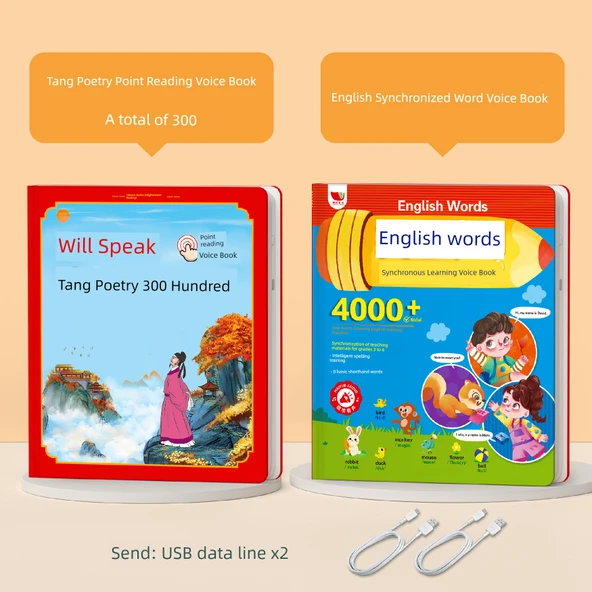 Tang Şiirleri 300 Parça Sesli Kitap - Çeviri + İngilizce Kelime Kitabı