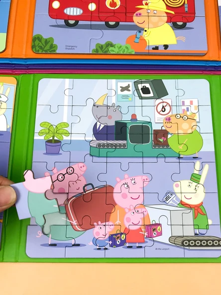 Peppa Pig Manyetik Puzzle - Mutlu Aile - 5