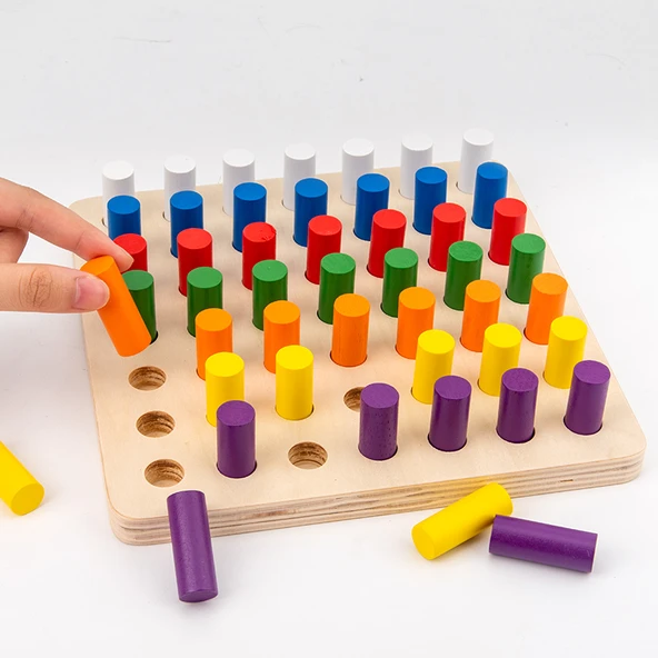 Montessori İndüktif Sistem Yerleştirme Çubuk Oyunu