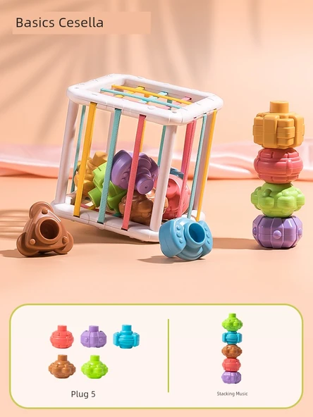 Bebek Oyuncakları Hexahedron Şekil Eşleştirme Kutusu - Temel (Gelişim)