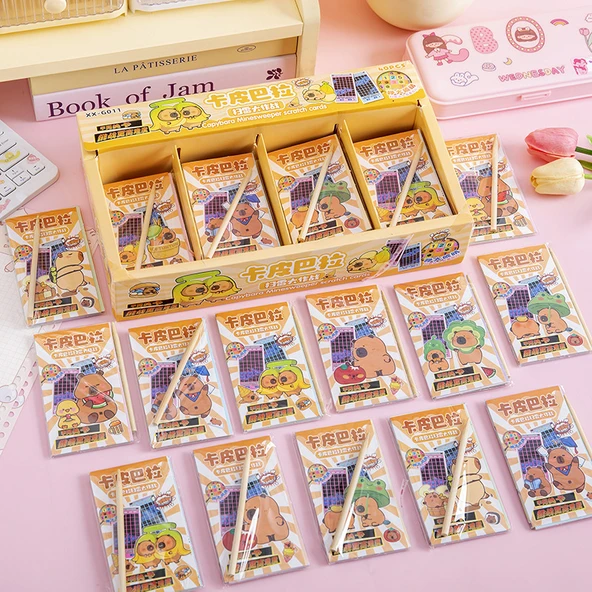 Sanrio Labirent Kazıma Boyama Kağıdı - Rastgele 6 Kabi Bala Kazıma (10 Kat + Gizli)