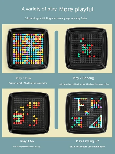 Çocuk Puzzle Oyuncak - Futbol Oyunu Çift Savaş Masa Oyunu (4 Top + 2 Ayakkabı) - 3