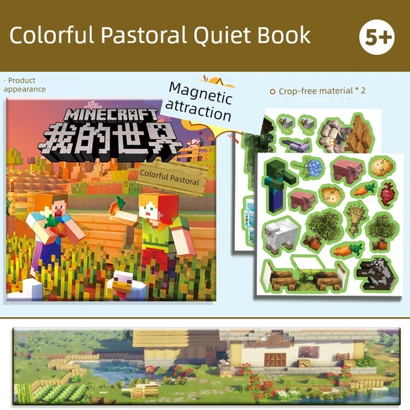 Manyetik Sessiz Kitap - Renkli Kır