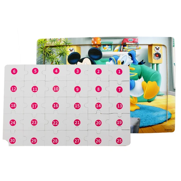 Ahşap Çerçeveli Disney Puzzle 60 Parça - Sofia - 4