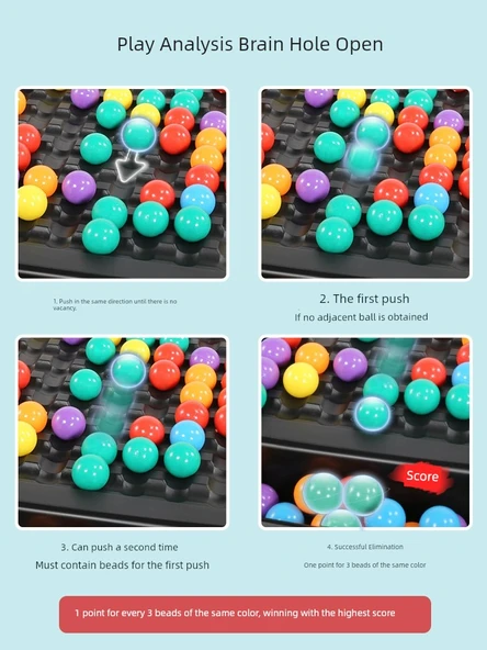 Çocuk Puzzle Oyuncak - Futbol Oyunu Çift Savaş Masa Oyunu (4 Top + 2 Ayakkabı) - 2