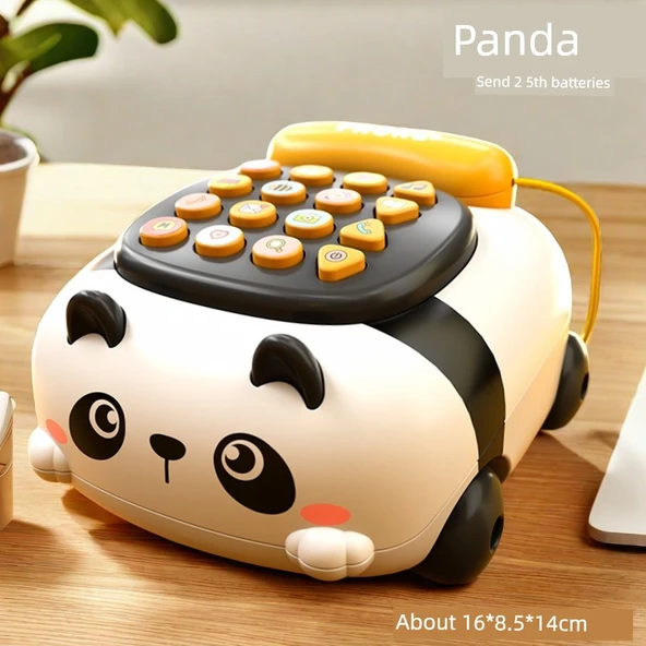Çocuk Müzikli Telefon Araba - Meng Panda - Çok Modlu - Dağıtımlı Batarya