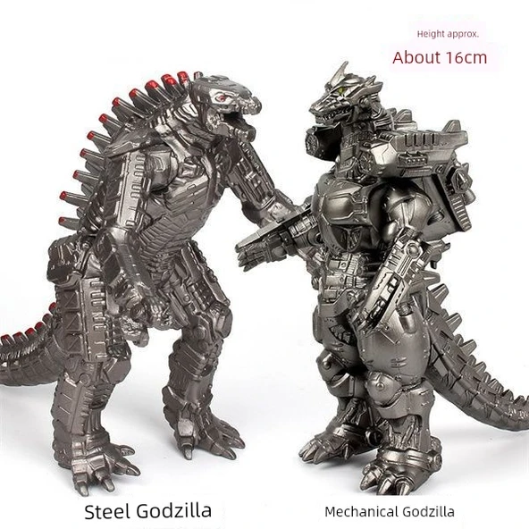 Godzilla Büyük Boy Yumuşak Kauçuk Mekanik Godzilla 17cm - 4