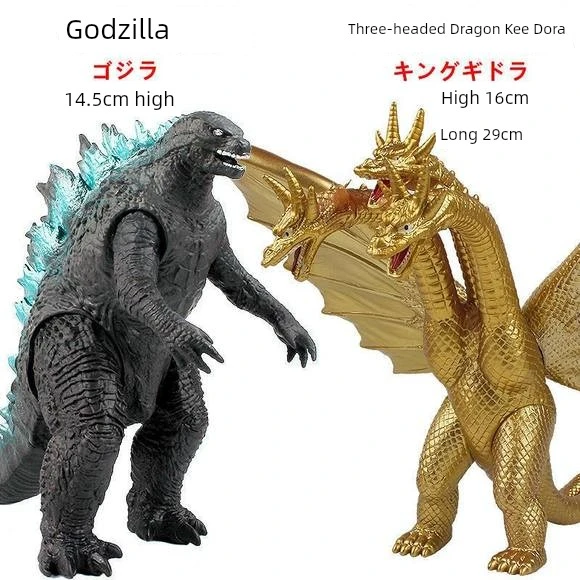Godzilla Büyük Boy Yumuşak Kauçuk Mekanik Godzilla 17cm - 2