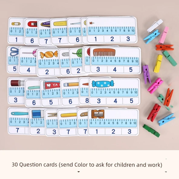 Eğitici Ölçme Oyuncakları - A Bölümü - Anaokulu Matematik Bulmacası