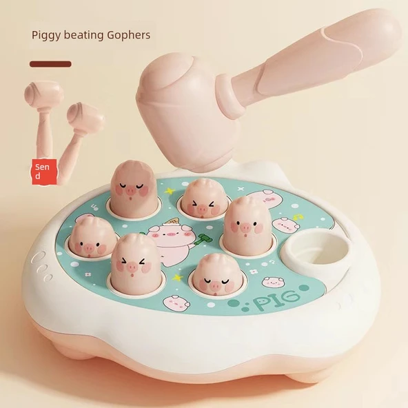 Eğitici Köstebek Vurma Oyunu - Moe Domuz Hamster Vuruyor (2 Çekiçli)