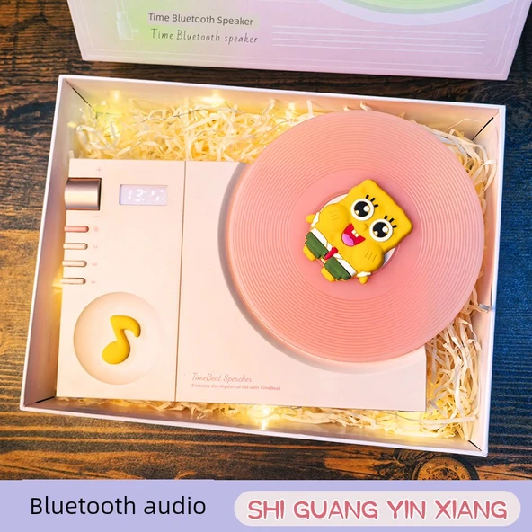 Sünger Bebek Pembe Turta Bluetooth Ses Hediye Seti - 10