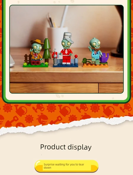Plants vs Zombies Zombi Adam Yapı Blokları - No.1 Bomba (8 Model Kutulu) - 10