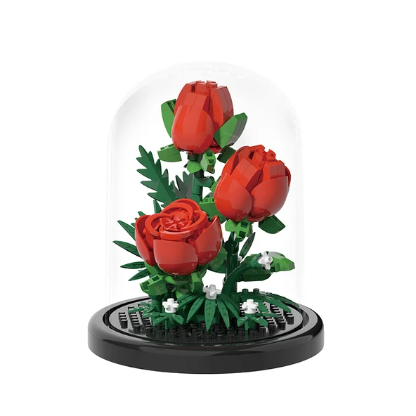 Çiçek Saksısı Yapı Blokları Buket Puzzle - Çiçek Dili Renkli Seri-Zen Alanı♥Tozluk - 6
