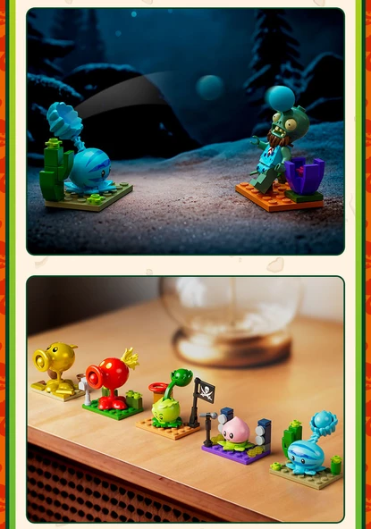 Plants vs Zombies Zombi Adam Yapı Blokları - No.1 Bomba (8 Model Kutulu) - 9