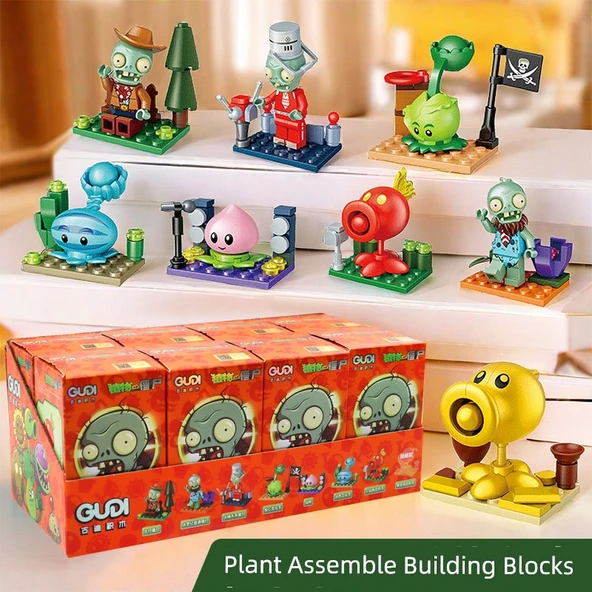 Plants vs Zombies Zombi Adam Yapı Blokları - No.1 Bomba (8 Model Kutulu) - 5