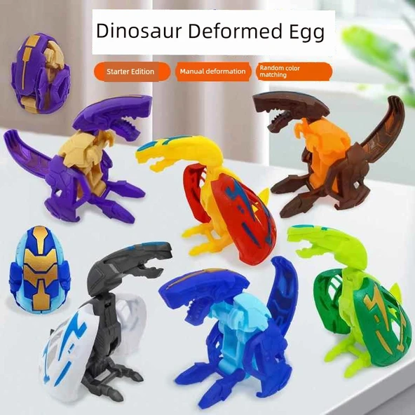 Dönüşen Dinozor Yumurtası Robot Oyuncak - T-Rex Model - Renk 5