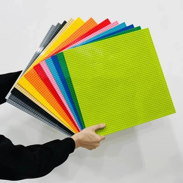 Yapı Bloğu Taban Plakası - Sarı 40x40cm - Küçük Parçacıklı - 2
