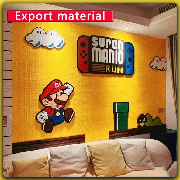 Yapı Bloğu Taban Plakası - Sarı 40x40cm - Küçük Parçacıklı - 5
