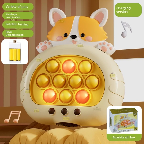Çocuk Yule Puzzle Hız İtme Oyuncak Makinesi - Süper Meng Koji - Yeni Nesil - 1039 - Şarjlı