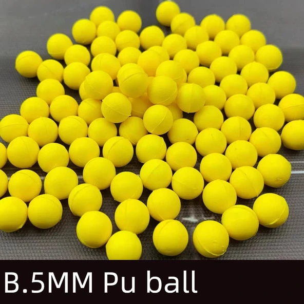 Oyuncak Silah Yumuşak Mermi - Paket 1 (Zayıf Sert, Sarı) - 400 Adet - 6