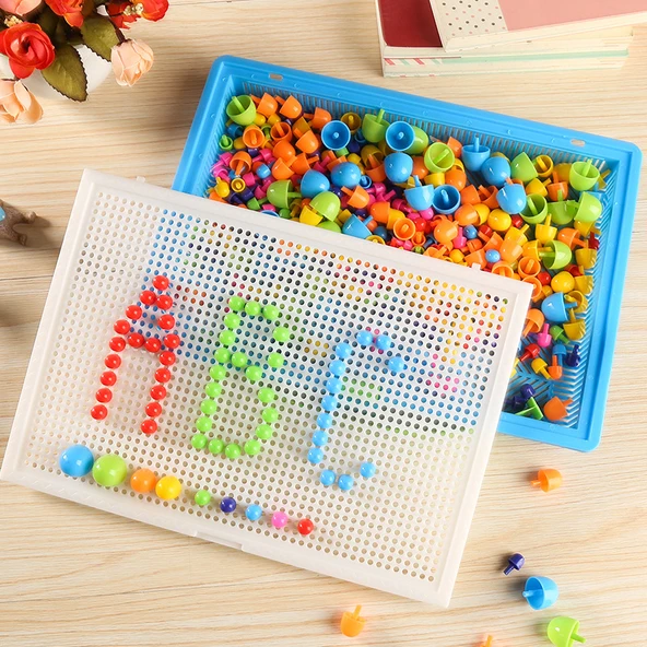 Mantar Çivi Sanatı Puzzle Seti - 832 Çivi - 3