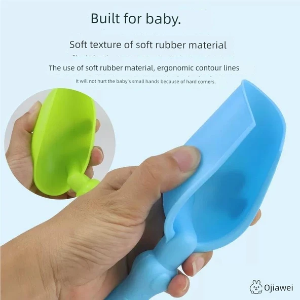 Çocuk Kum Oyuncakları Seti - Yeşil Kova Sekiz Parça Set - 5