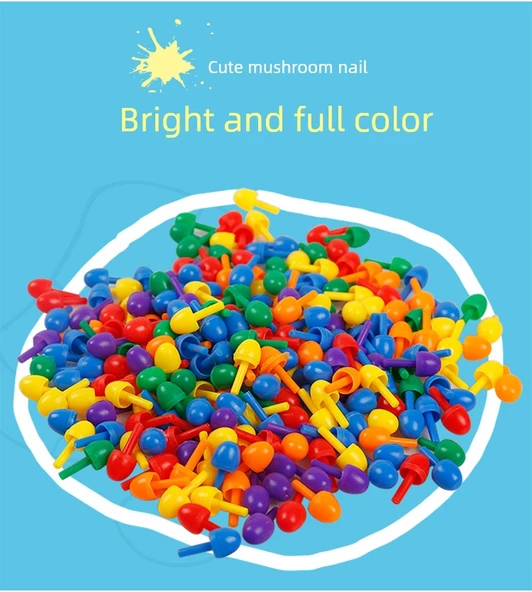 Mantar Çivi Sanatı Puzzle Seti - 832 Çivi - 8