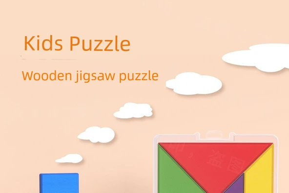 Manyetik Tangram Çocuk Puzzle - Oyun Kitapçıklı (96 Soru) - 6