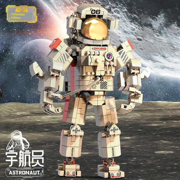 Çinli Astronot Yapı Blokları - 1288 Parça