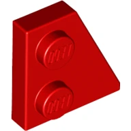 Lego 24307 Kırmızı 2x2 Sağ Köşe Plaka Yapı Bloğu Parçası