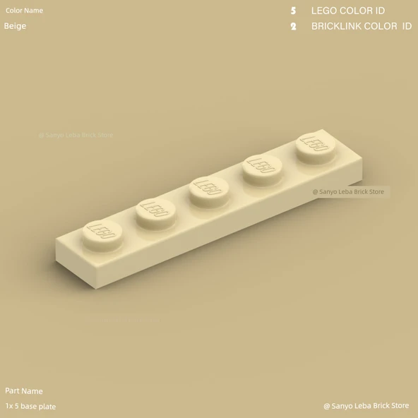 Lego 78329 Bej 1x5 Taban Plaka
