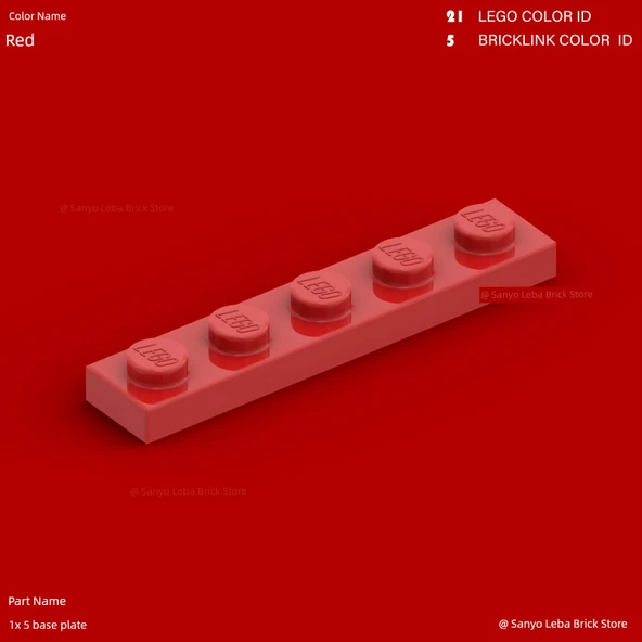 Lego 78329 Bej 1x5 Taban Plaka - 2