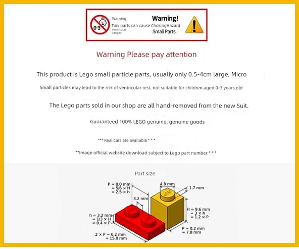 Lego 30137 Orta Ten Rengi 1x4 Çit Tuğlası - 6