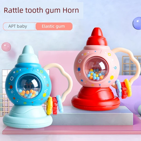 Korna Pembe Müzik Aleti Oyuncak ve Bardak - Rastgele 1 - Resim 2