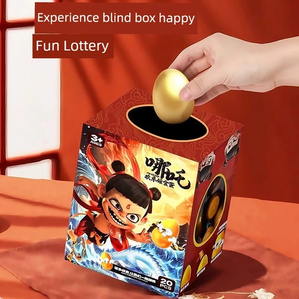 Nezha Doğum Günü Altın Yumurta Kırma Oyuncak - Bala Vurdu 20'li Paket - 3