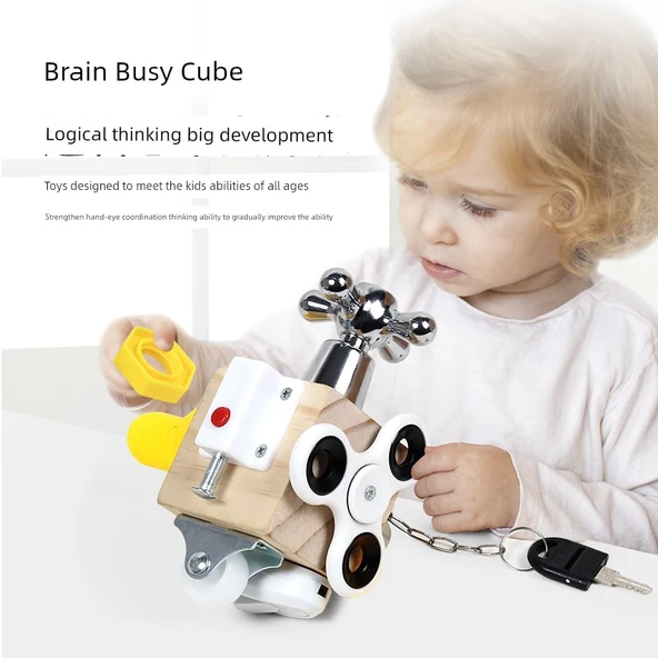 Montessori Bebek Oyuncak Kutusu - Müzik Küpü + Yaşam Küpü - 5