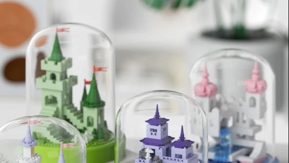 Vadi Şatosu Yapı Blokları Oyuncak - 4'lü Vadi Şatosu Seti - Resim 8