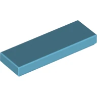 Lego 63864 1x3 Açık Panel Yapı Bloğu - Orta Mavi