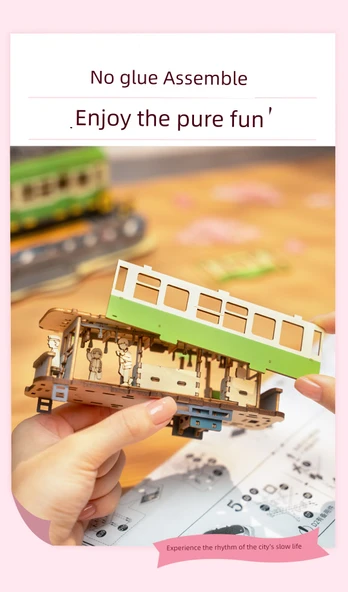 3D Ahşap Puzzle Kiraz Çiçeği Turu - TGS03 Çiçek Dolu - 10