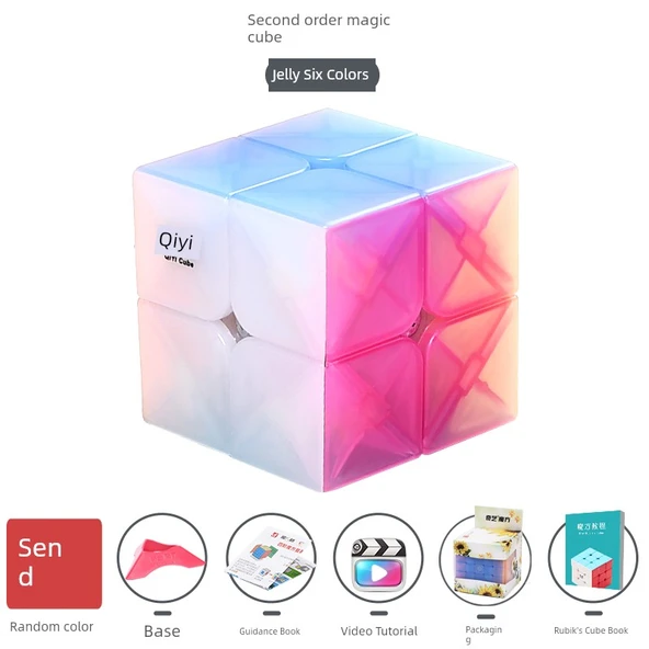Qiyi Jelly Renkli Rubik Küp - 2 Katmanlı - İkinci Derece
