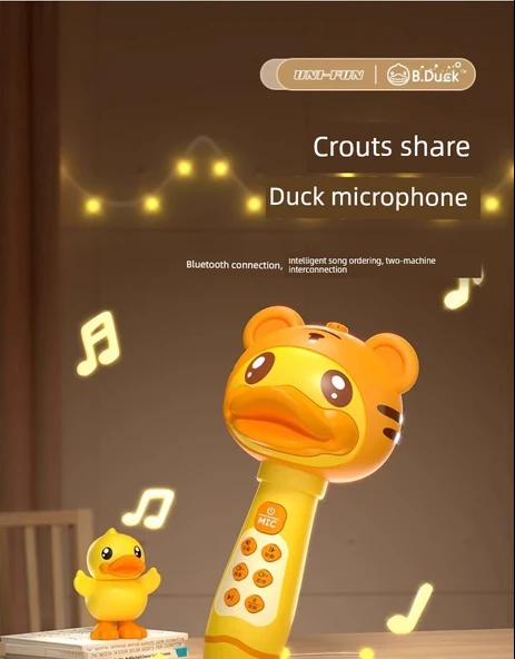 Sarı Ördek Mikrofon - 2 Lianmai ile Ses Entegrasyonu/3D Echo/Ses Dönüşümü/USB/Müzikli Hikaye - 7